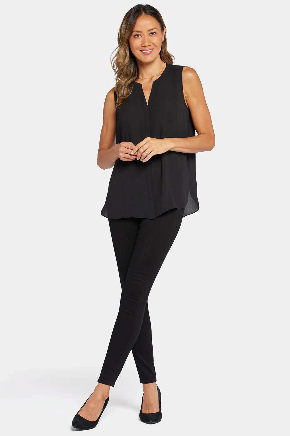 7737-sleeveless-pintuck-blouse-black-1.webp