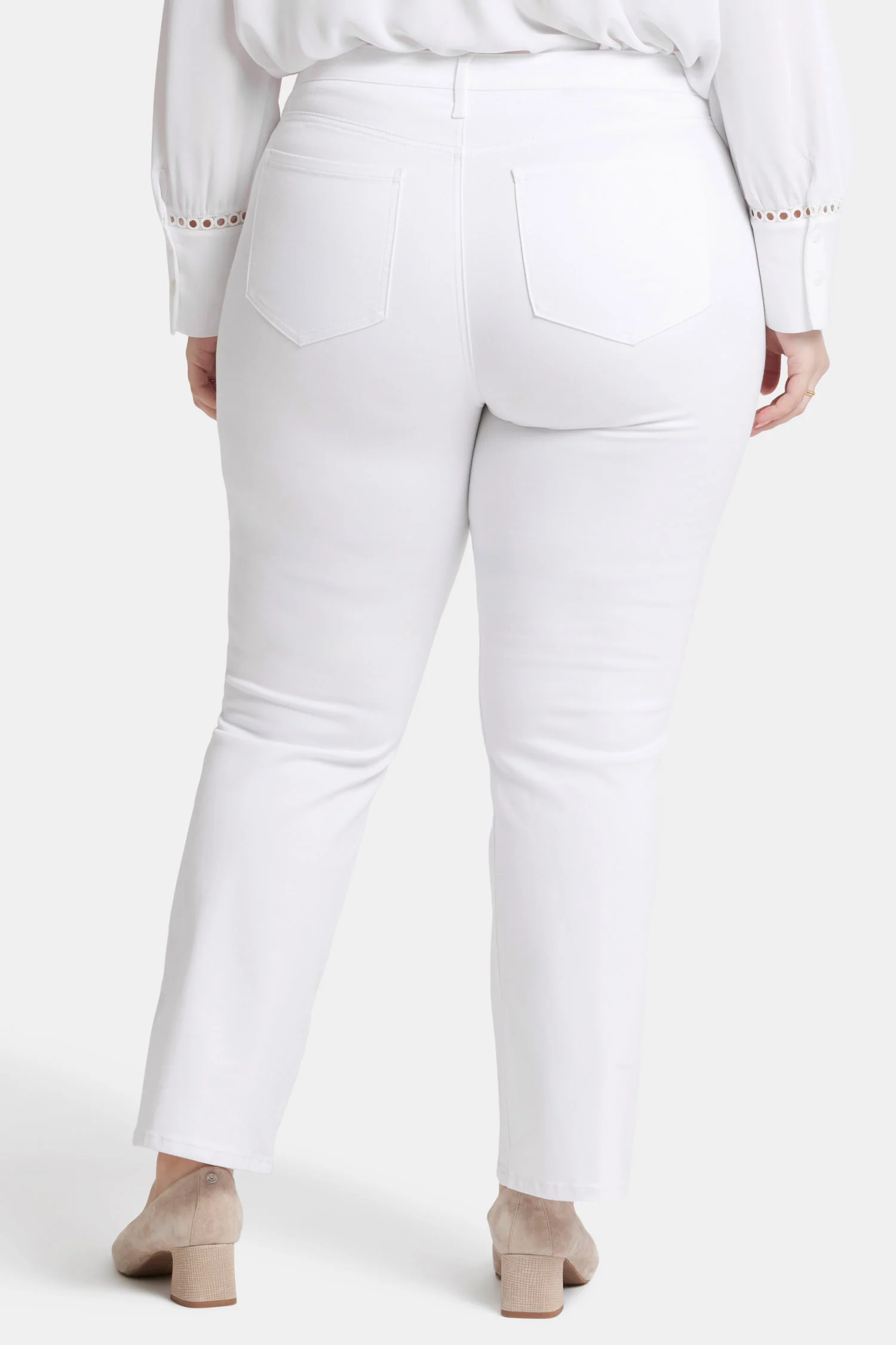 Barbara Bootcut Jeans In Plus Size - Optic White