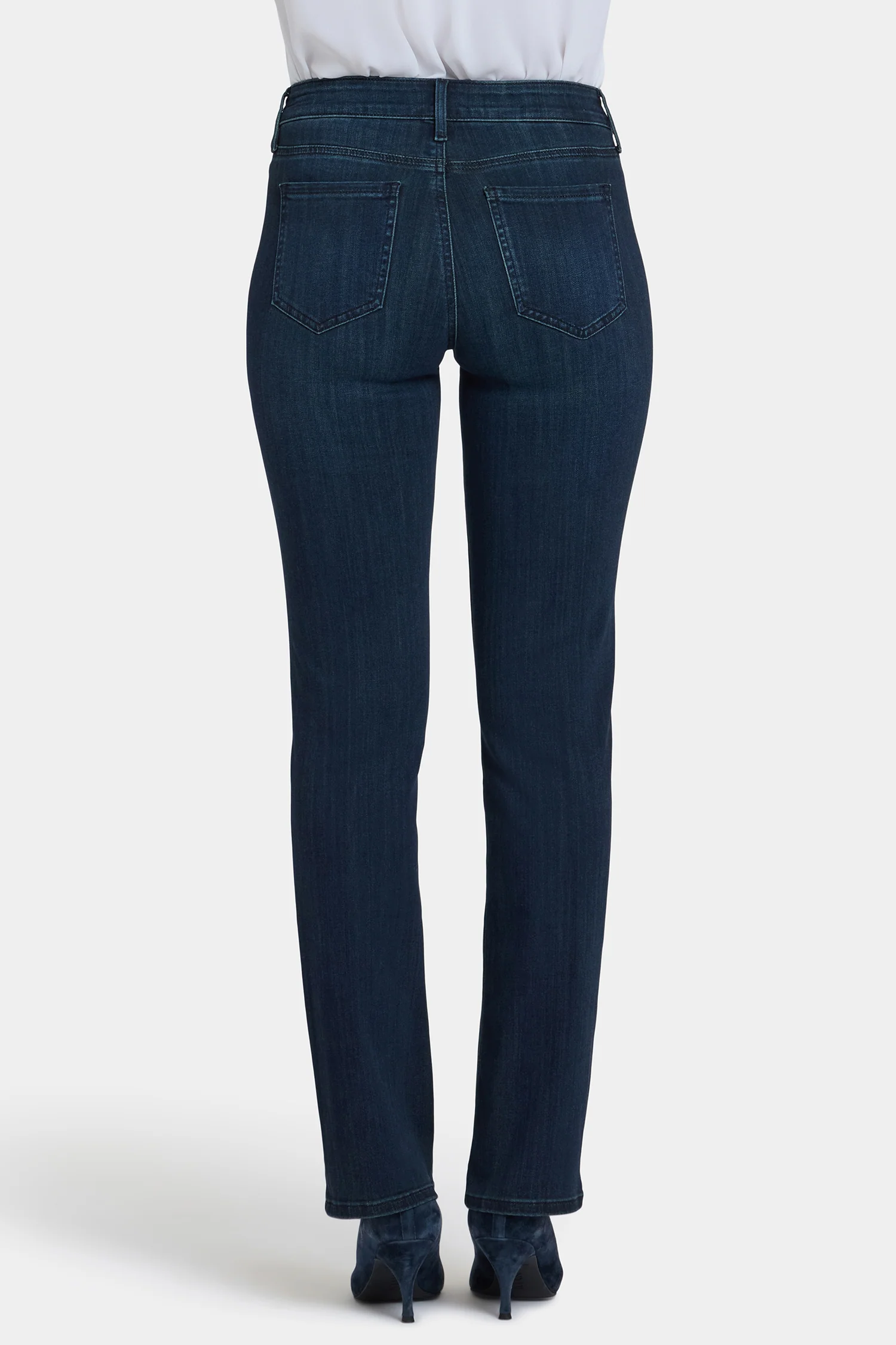 Marilyn Straight Jeans In Petite - Obsidian Blue