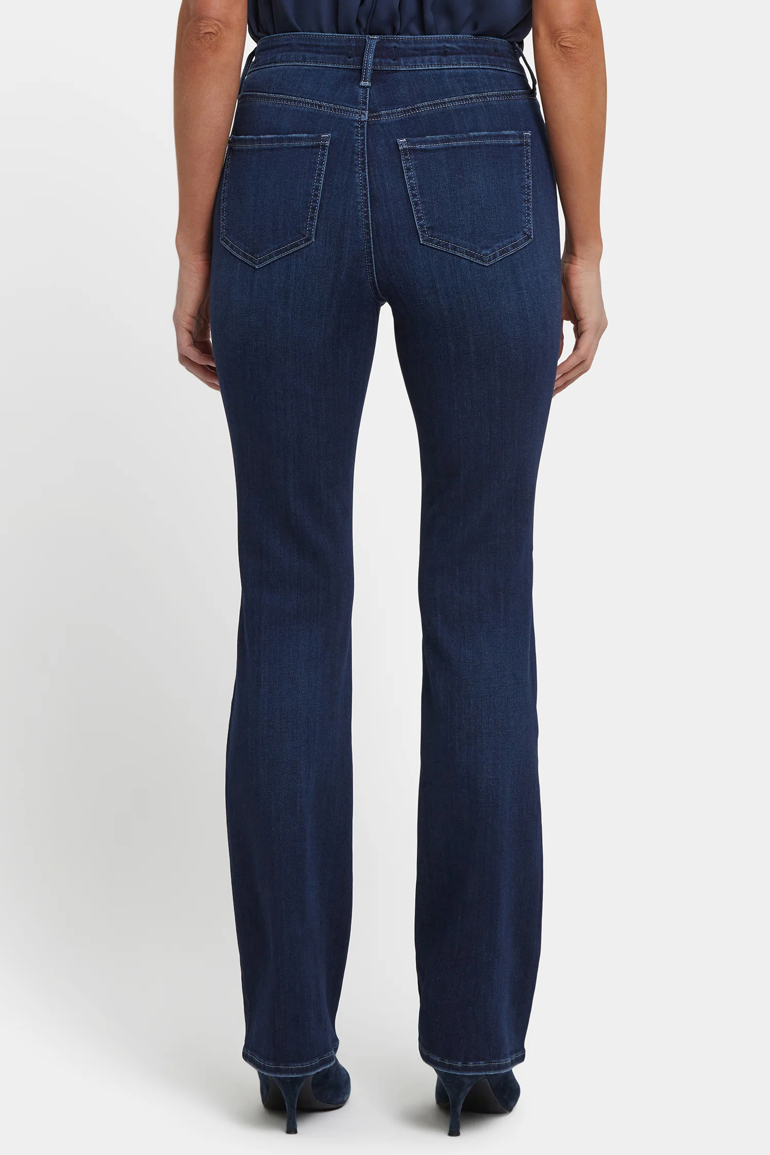 Billie Mini Bootcut Jeans In Petite - Ink Skyline