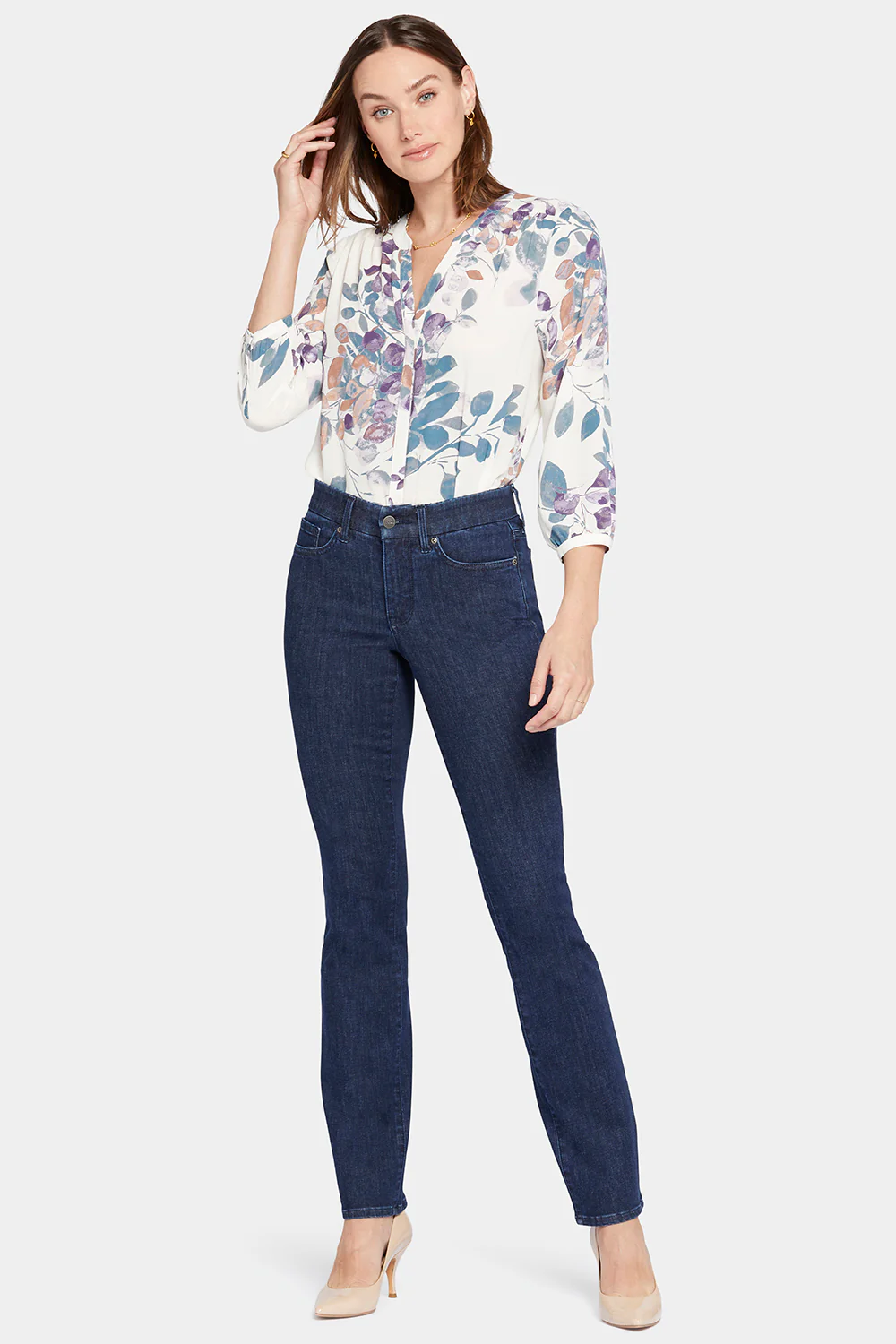 Waist-Matchâ¢ Marilyn Straight Jeans In Petite - Inspire