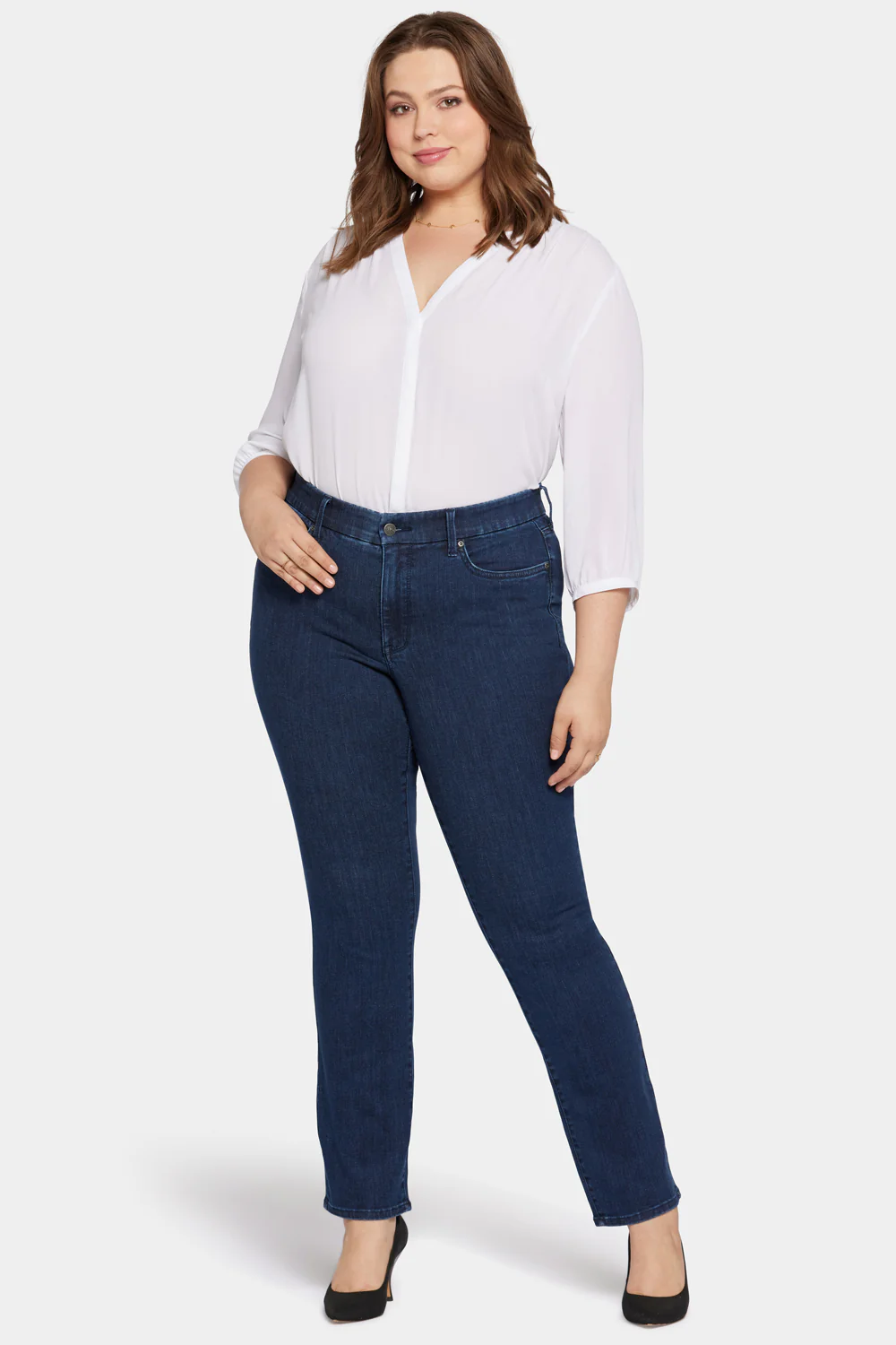 Waist-Matchâ¢ Marilyn Straight Jeans In Plus Size - Inspire