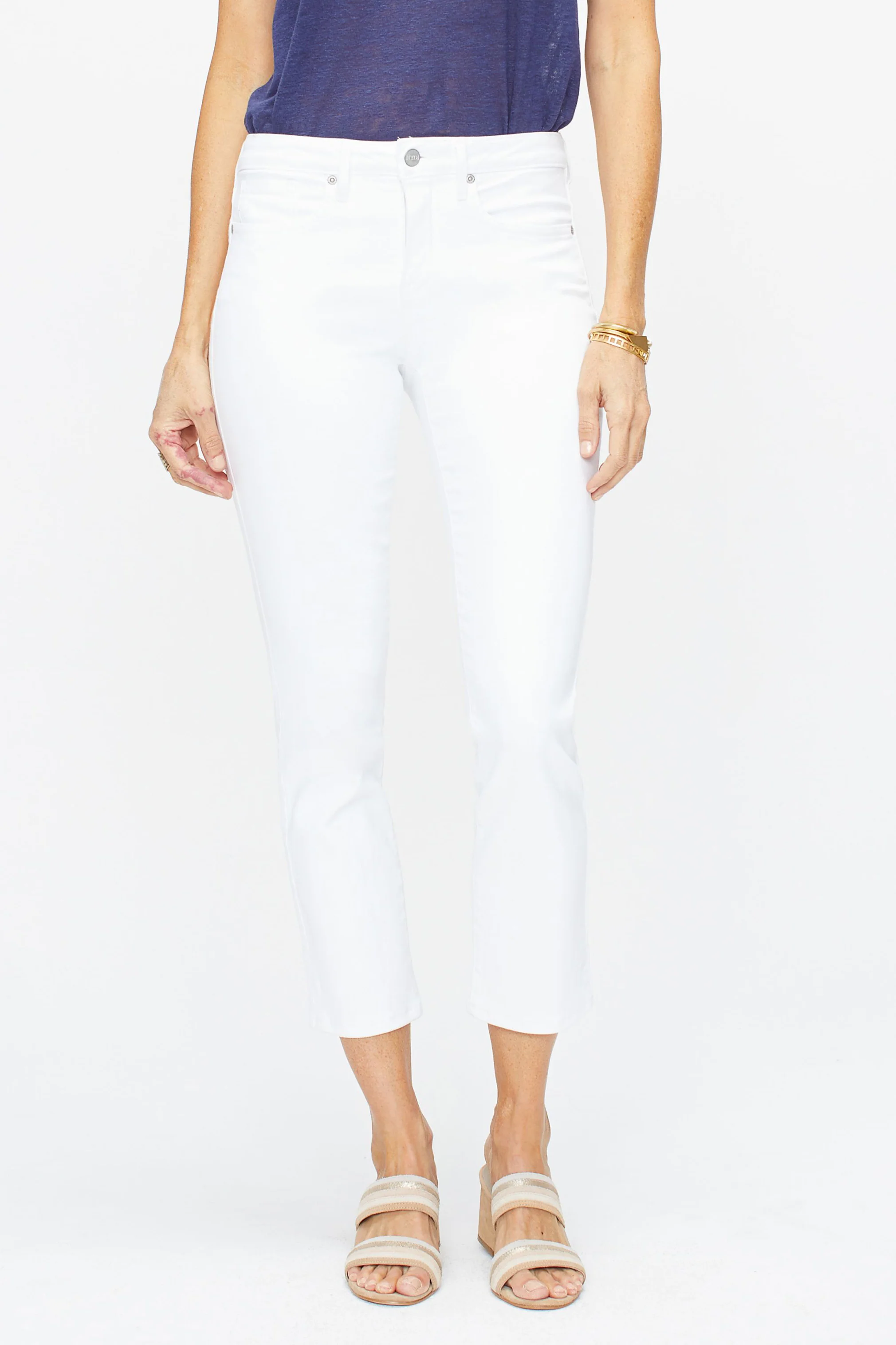 Sheri Slim Ankle Jeans In Petite - Optic White