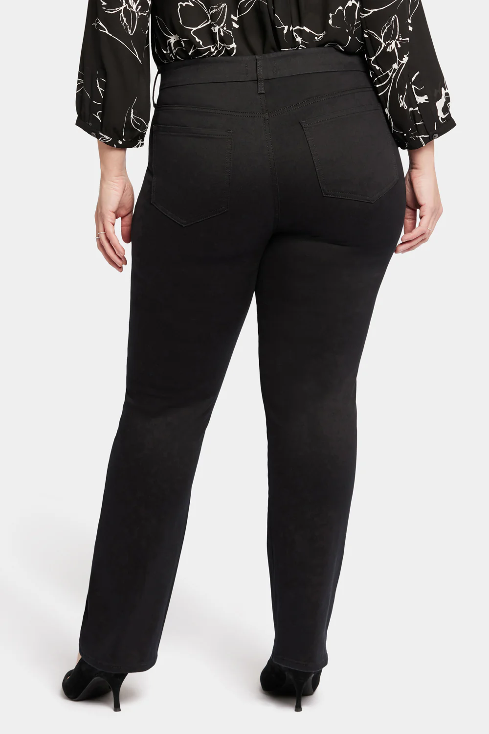 Waist-Matchâ¢ Marilyn Straight Jeans In Plus Size - Black