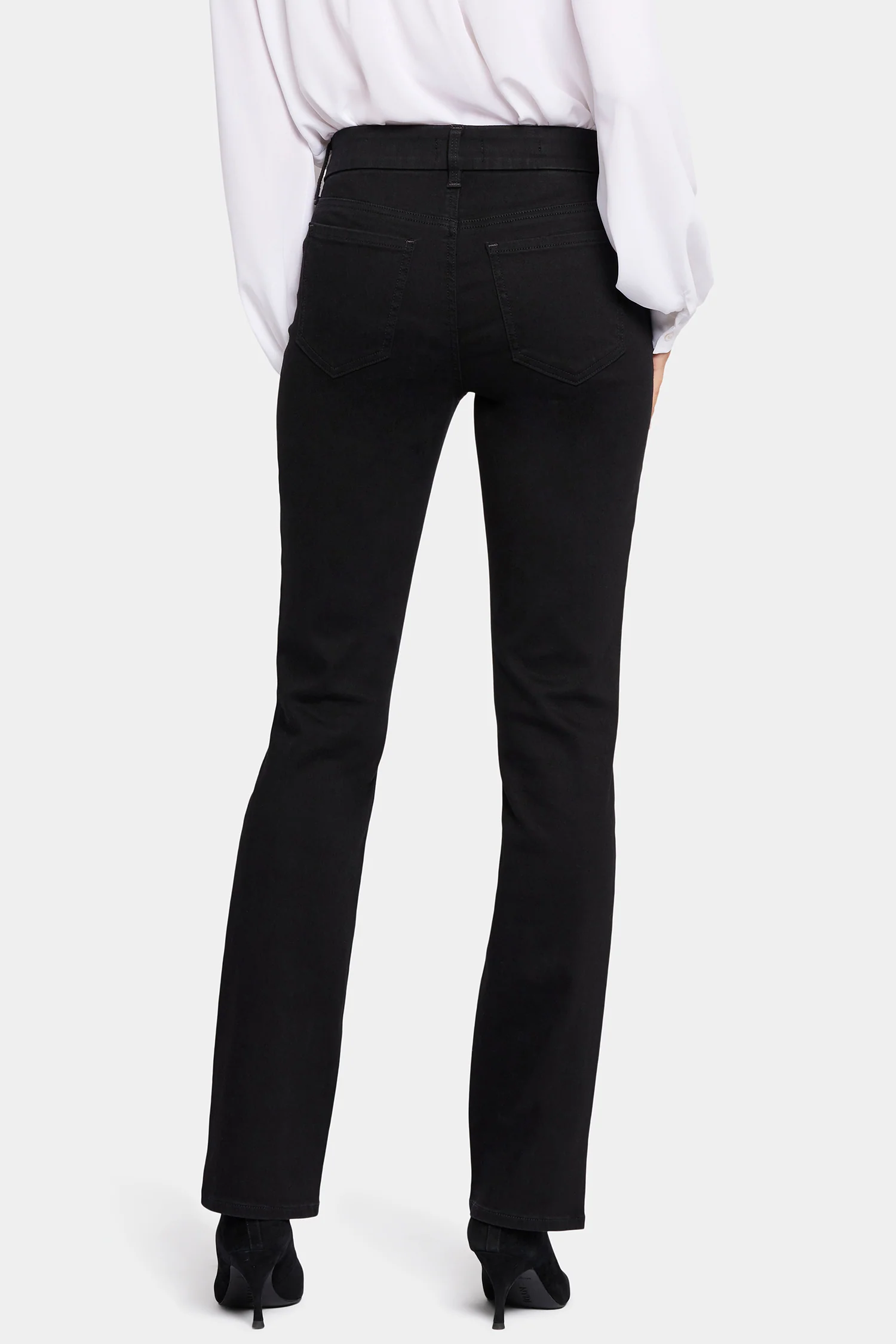 Waist-Matchâ¢ Marilyn Straight Jeans In Petite - Black