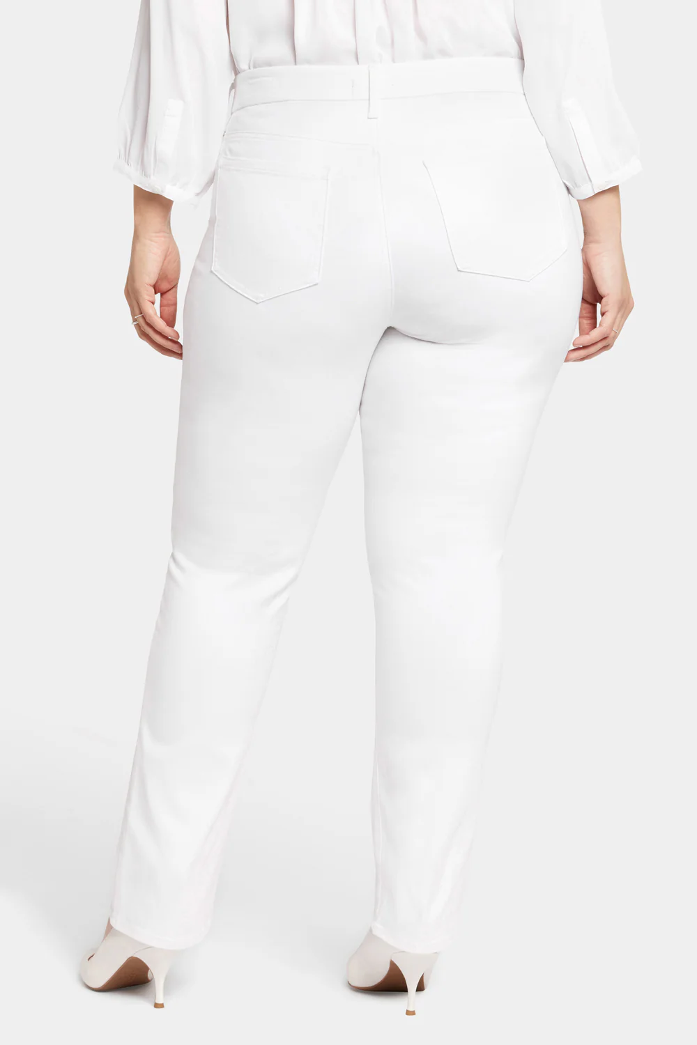 Waist-Matchâ¢ Marilyn Straight Jeans In Plus Size - Optic White